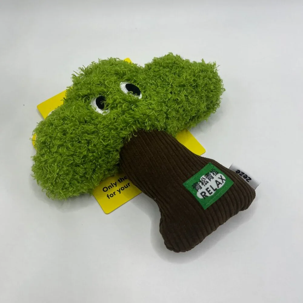 Zeze Cat Chew Toy Cute Pine Catnip Toy Soft Plush